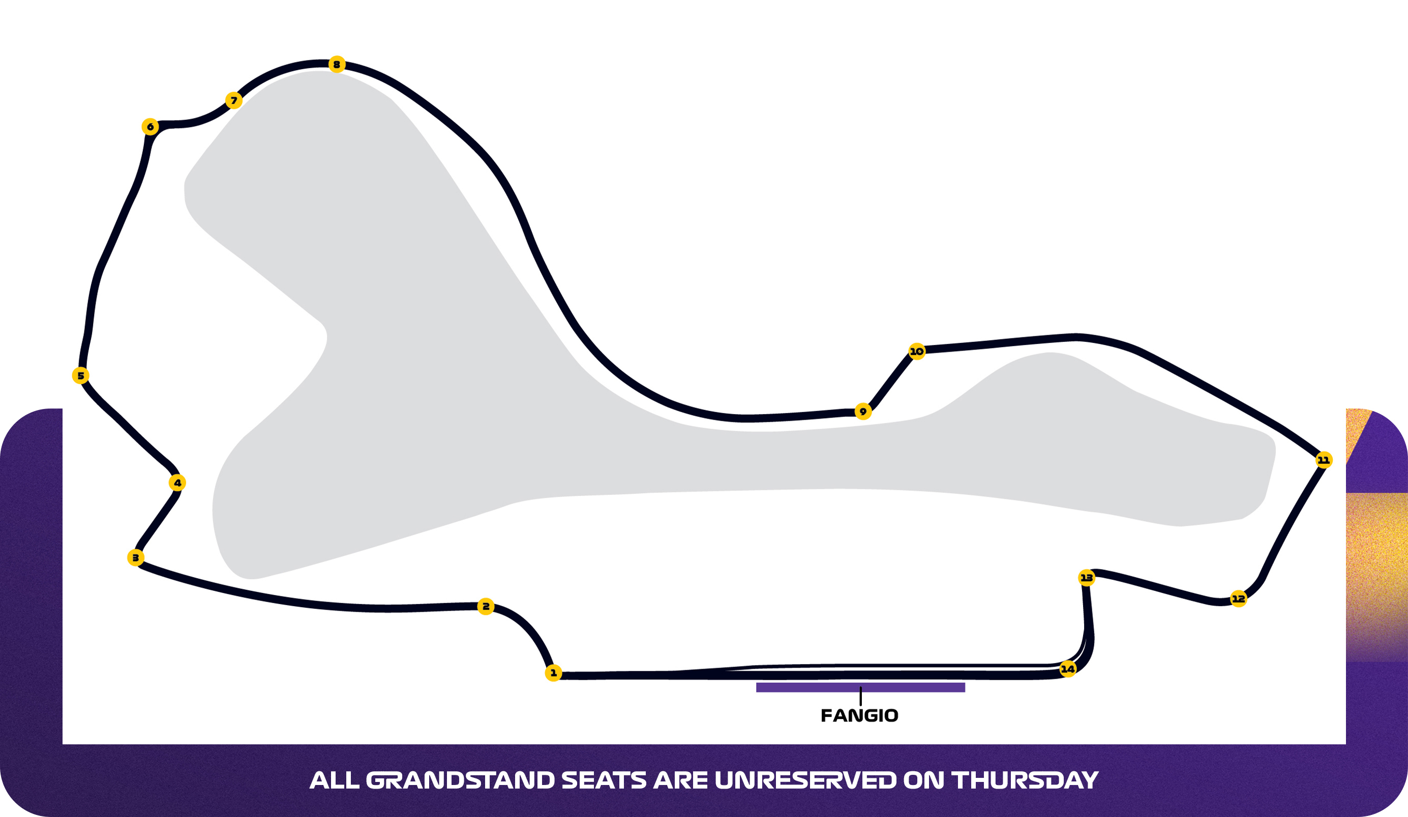 Map of Fangio Grandstand