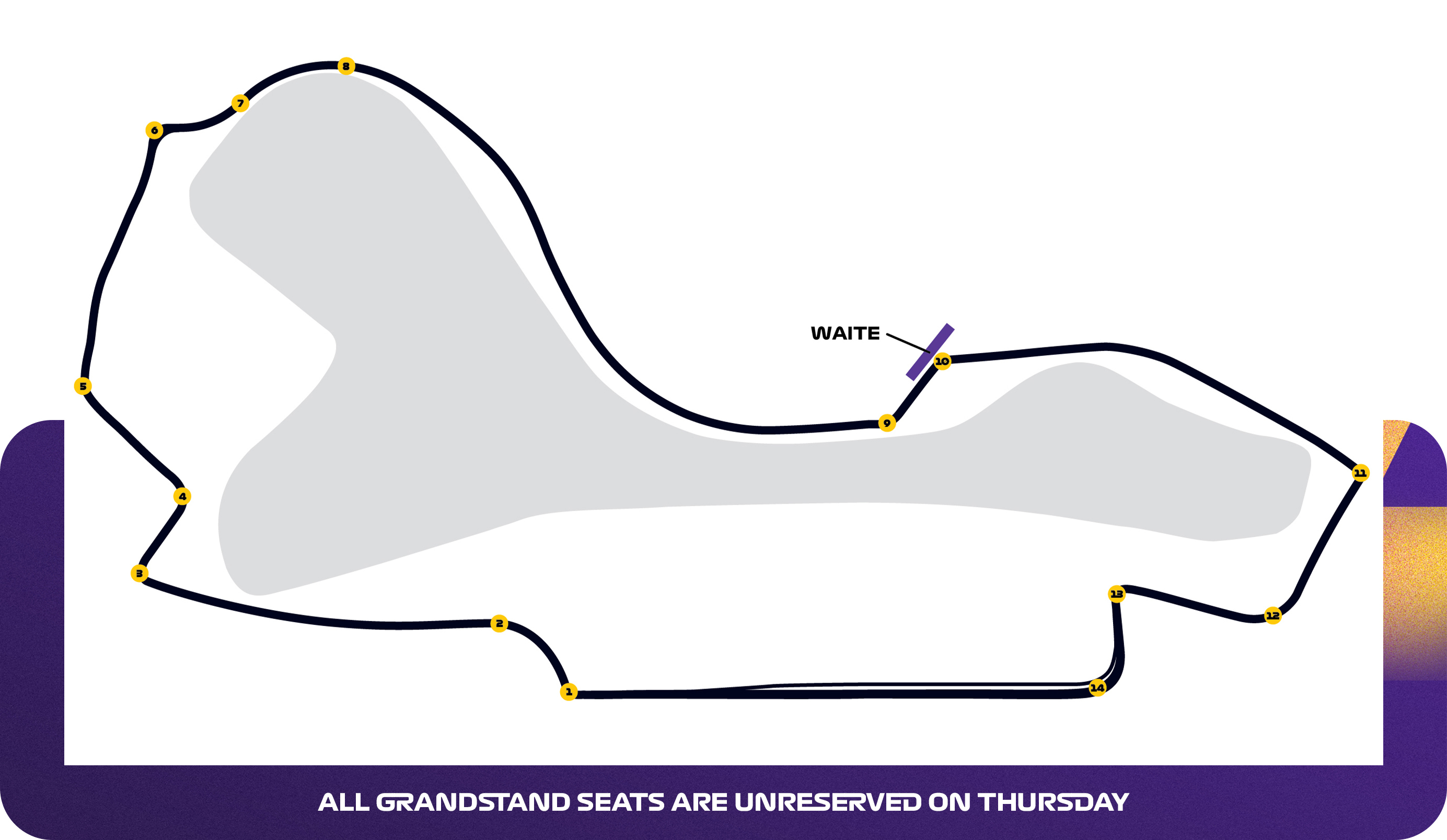 Map of Waite Grandstand