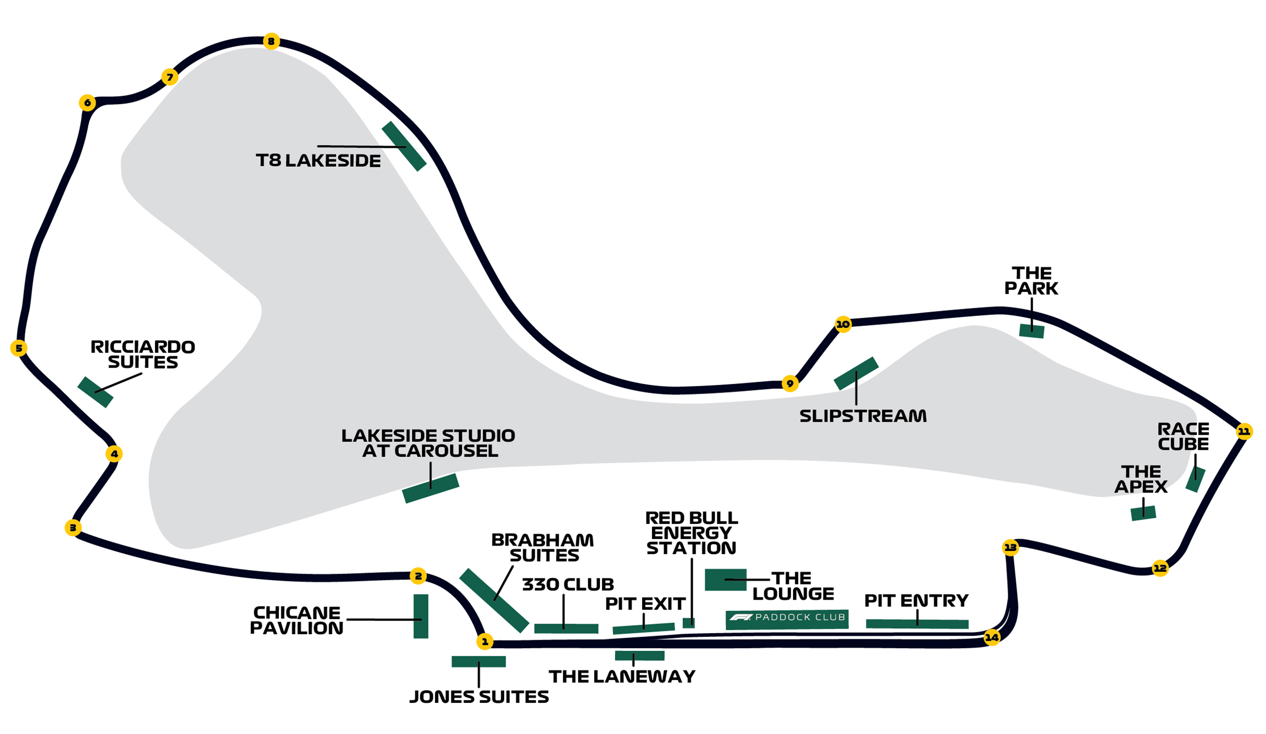 Map of Hospitality Suites