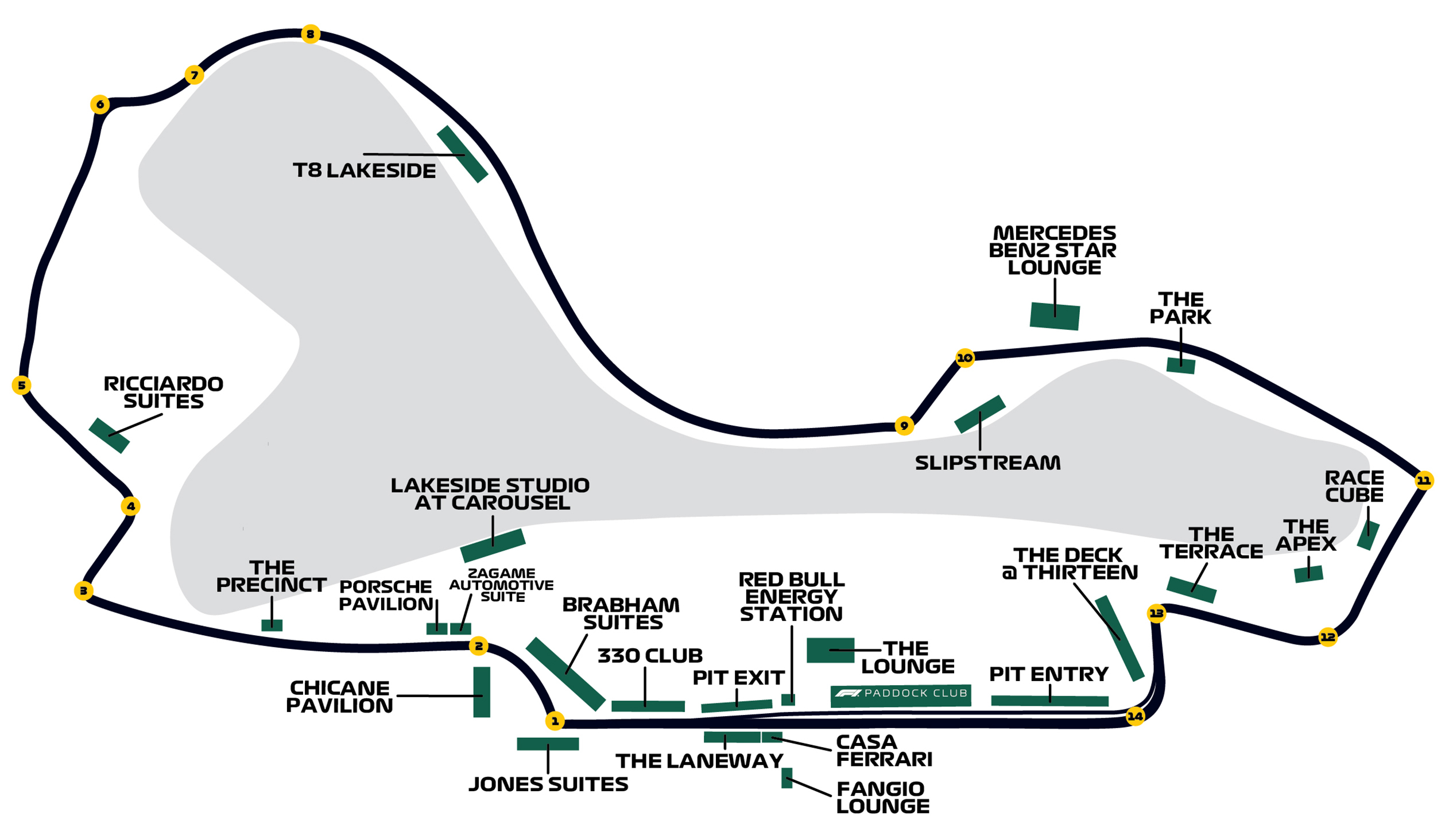 Map of Hospitality Suites