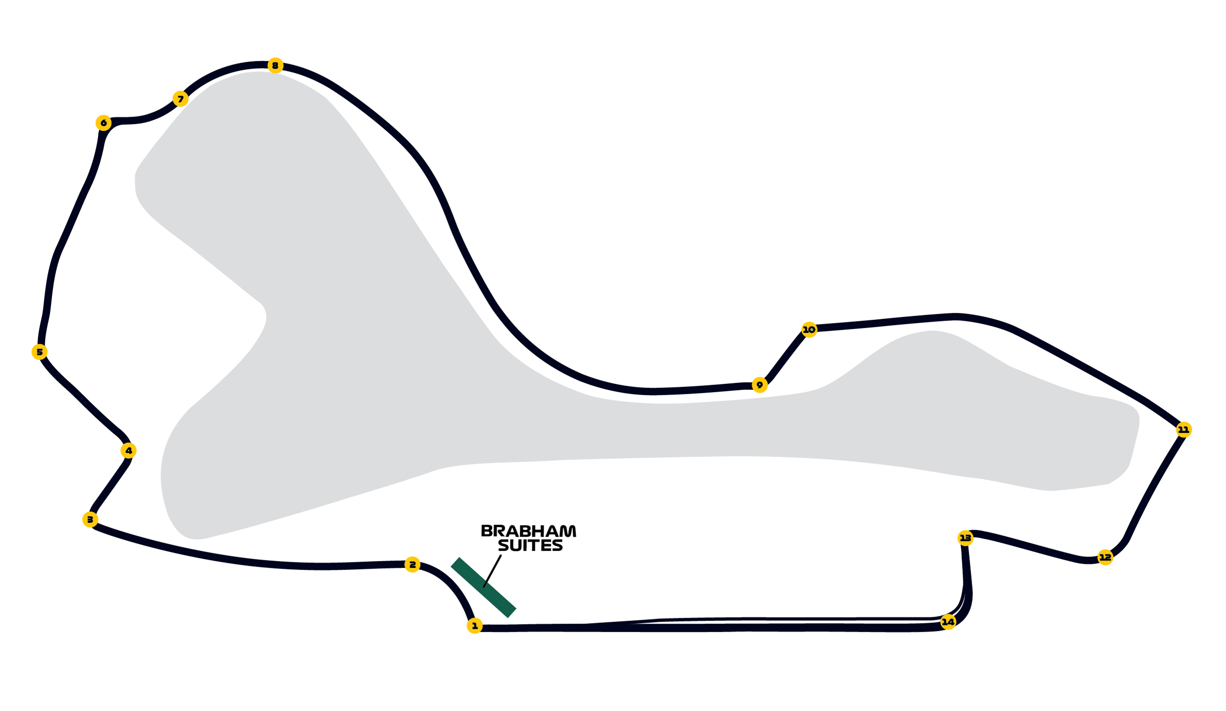 Map of Brabham Suites