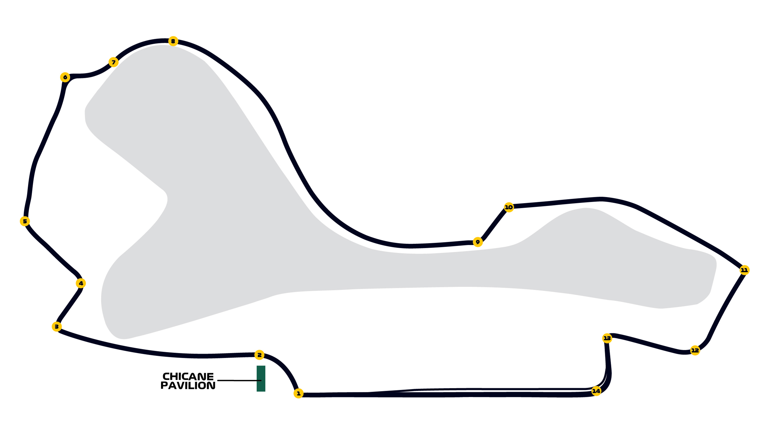 Map of Chicane Pavilion Upper