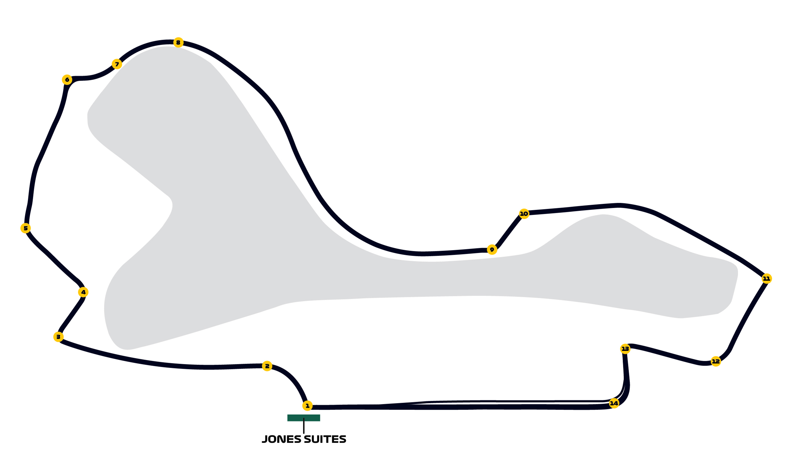 Map of Jones Suites